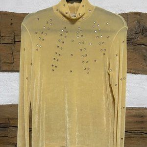 1849 Authentic Ranchwear EST: Trademark yellow long sleeve turtle neck
